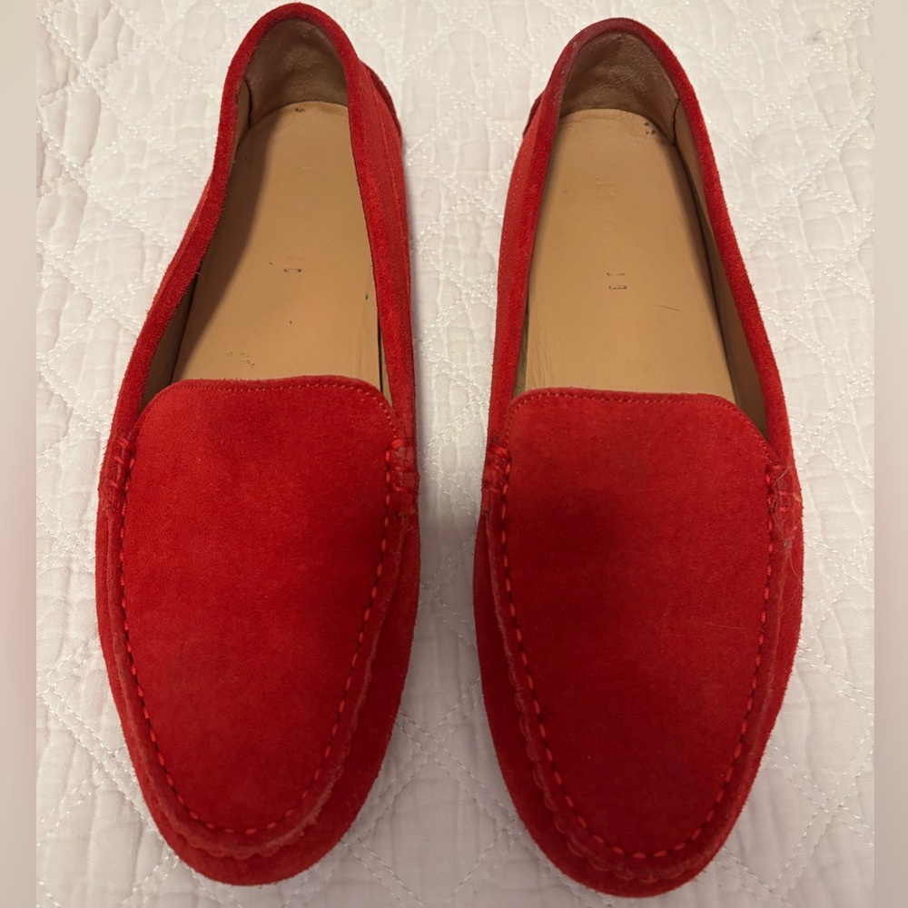 M.Gemi red driving moccasins